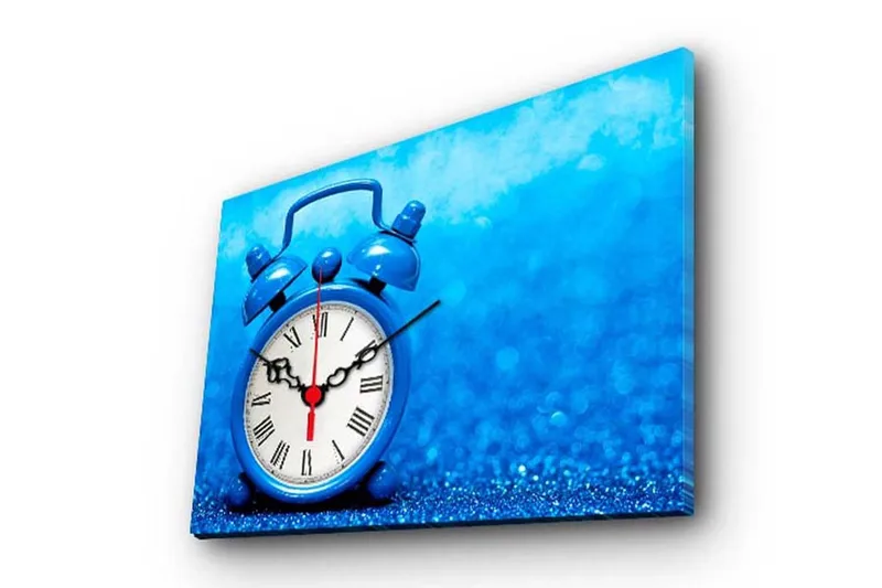 Dekorativ Canvasbilde med Klokke, Flerfarget