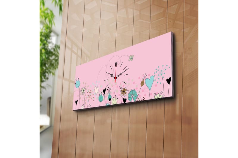 Dekorativ Canvasbilde med Klokke, Flerfarget