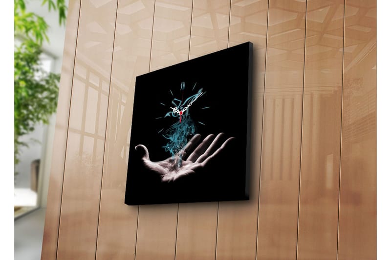 Dekorativ Canvasbilde med Klokke, Flerfarget