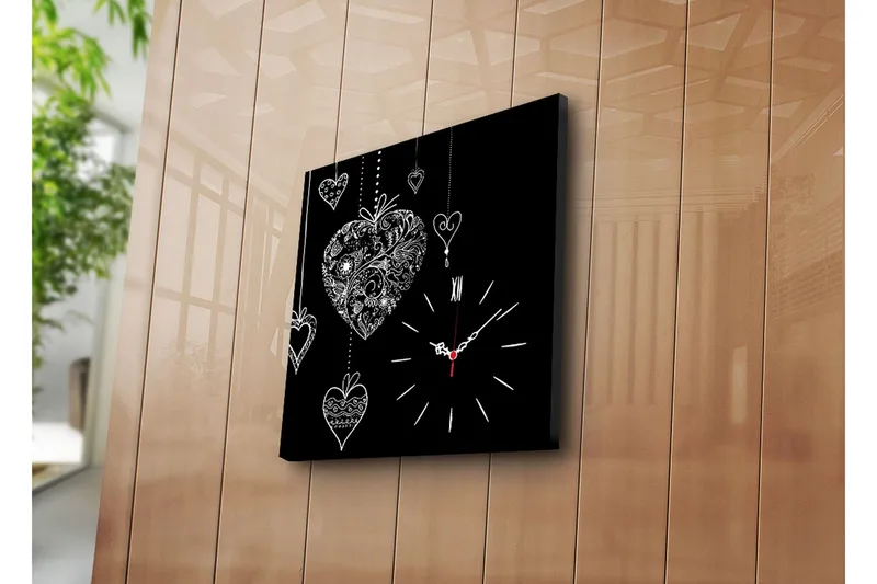 Dekorativ Canvasbilde med Klokke, Flerfarget