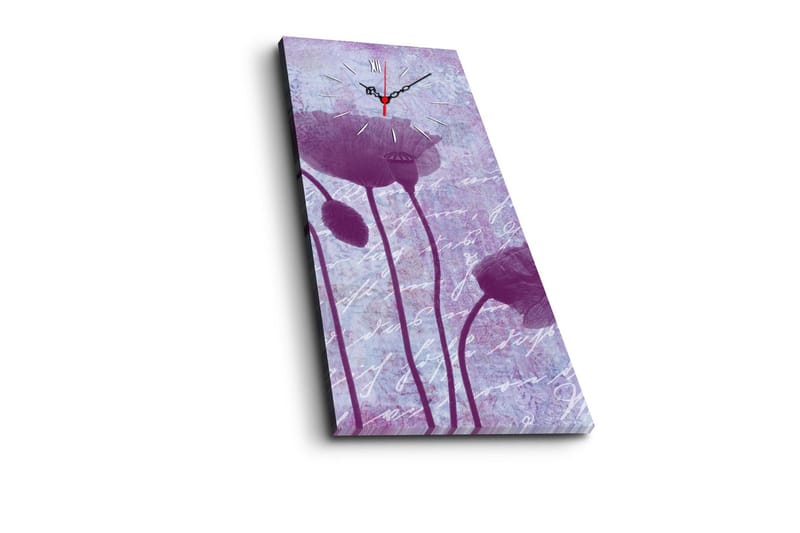 Dekorativ Canvasbilde med Klokke - Flerfarget - Innredning - Veggdekorasjon - Veggklokke