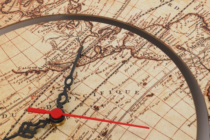 Dekorativ MDF-Klokke 2 Deler - Flerfarget - Innredning - Veggdekorasjon - Veggklokke