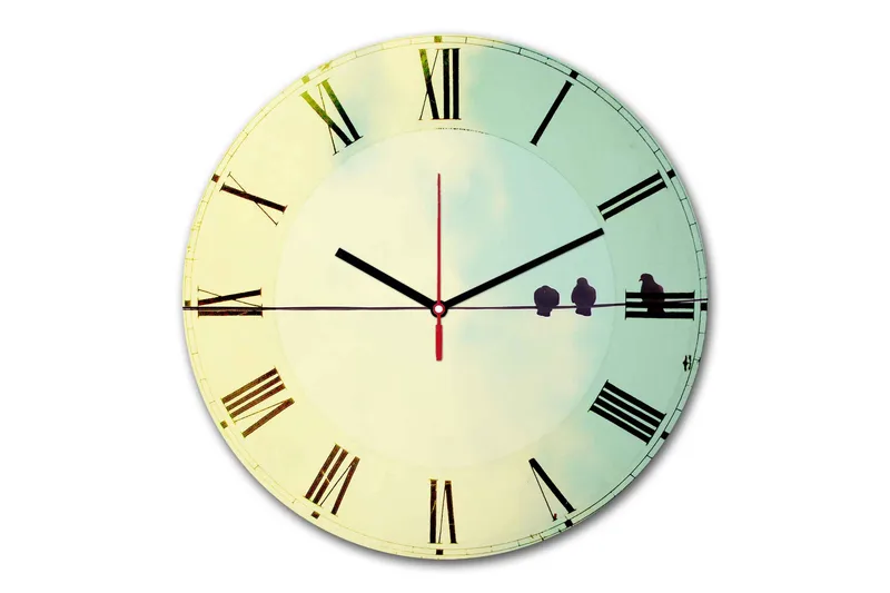 Dekorativ MDF-Klokke, Flerfarget