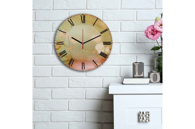 Dekorativ MDF-Klokke - Flerfarget - Innredning - Veggdekorasjon - Veggklokke