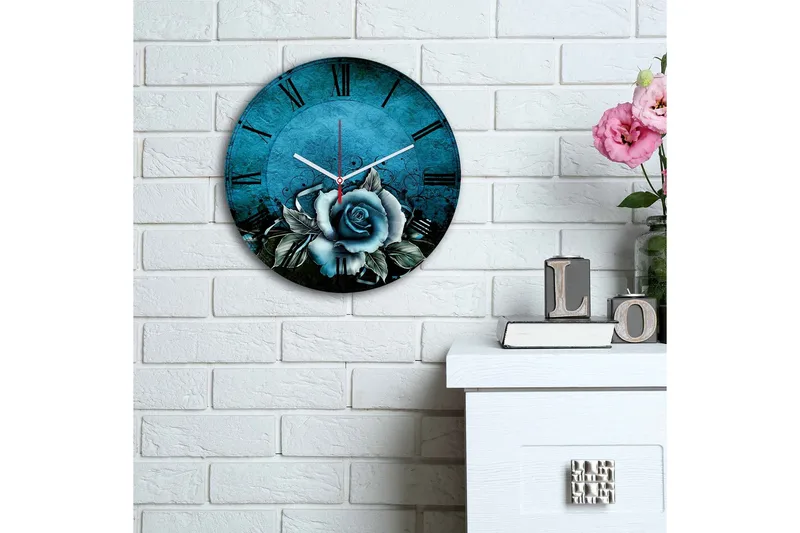 Dekorativ MDF-Klokke - Flerfarget - Innredning - Veggdekorasjon - Veggklokke