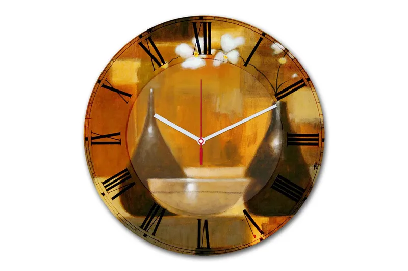 Dekorativ MDF-Klokke, Flerfarget