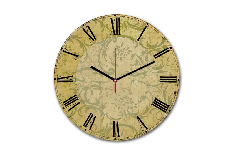 Dekorativ MDF Veggklokke 30 cm, Flerfarget