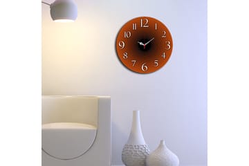 Dekorativ MDF Veggklokke 40 cm - Flerfarget - Innredning - Veggdekorasjon - Veggklokke