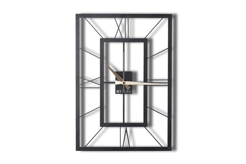 Dekorativ Metallveggklokke - Svart - Innredning - Veggdekorasjon - Veggklokke