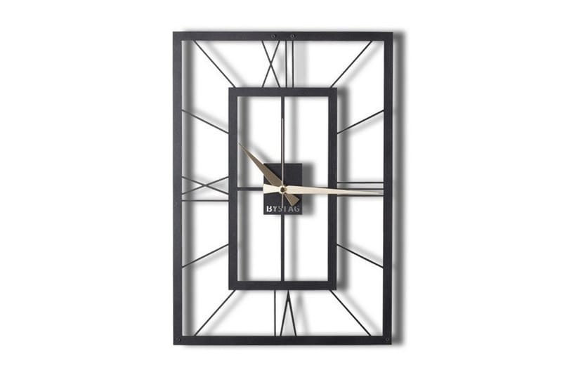 Dekorativ Metallveggklokke - Svart - Innredning - Veggdekorasjon - Veggklokke