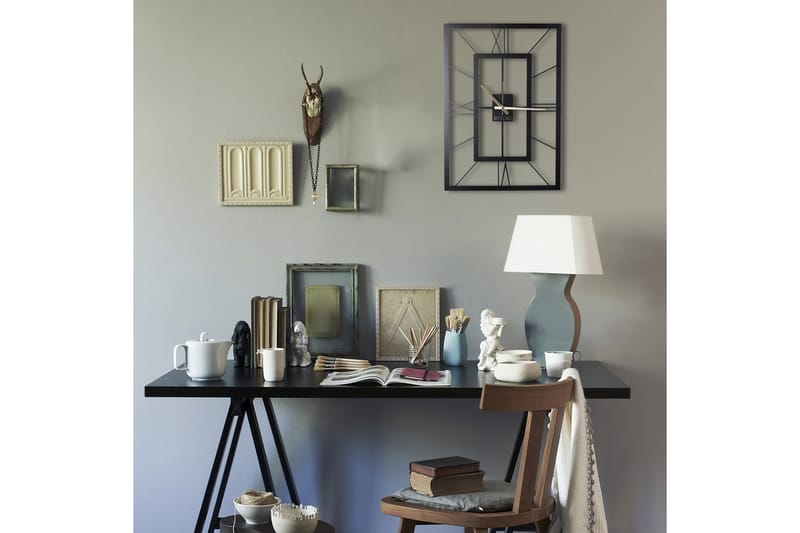 Dekorativ Metallveggklokke - Svart - Innredning - Veggdekorasjon - Veggklokke