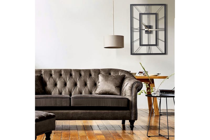 Dekorativ Metallveggklokke - Svart - Innredning - Veggdekorasjon - Veggklokke