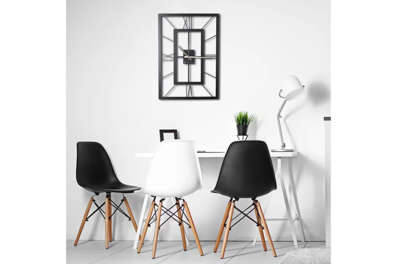 Dekorativ Metallveggklokke - Svart - Innredning - Veggdekorasjon - Veggklokke