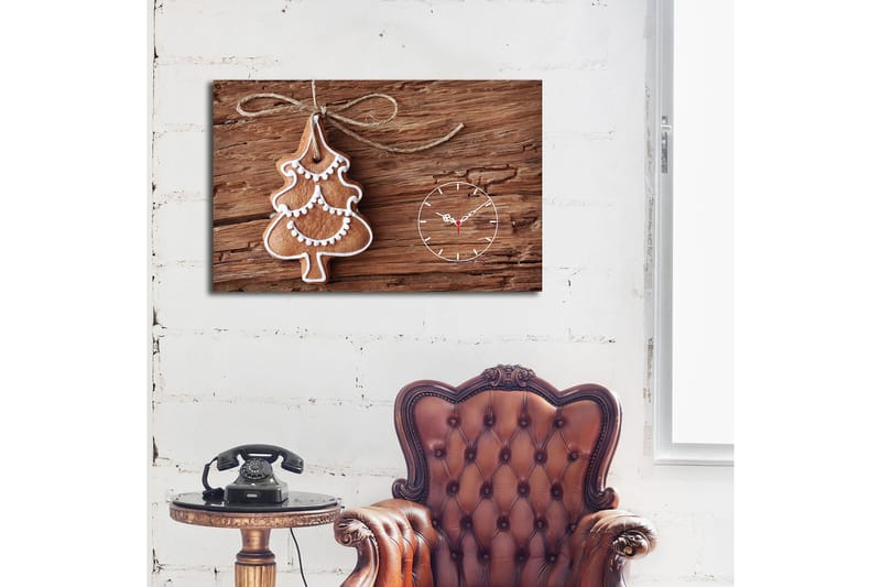 Dekorativ Veggklokke 45x70 cm - Flerfarget - Innredning - Veggdekorasjon - Veggklokke