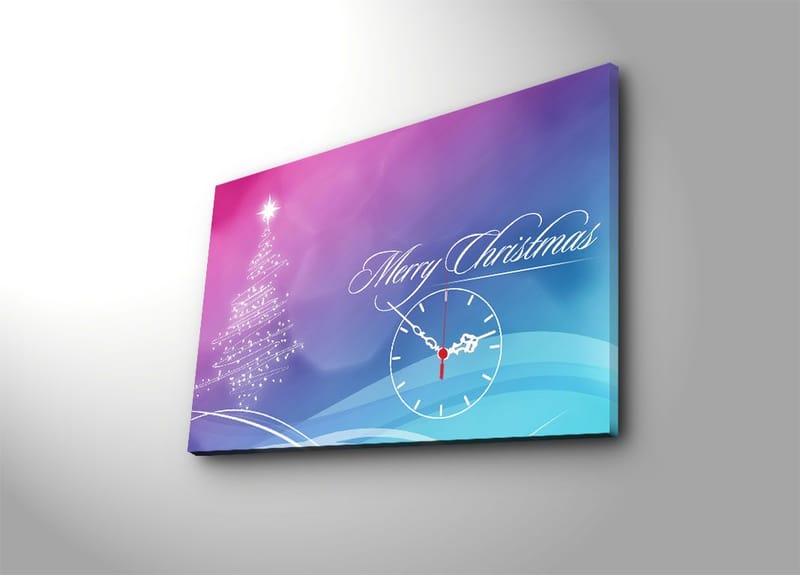 Dekorativ Veggklokke 45x70 cm - Flerfarget - Innredning - Veggdekorasjon - Veggklokke