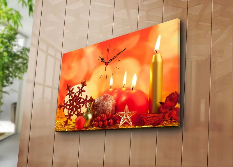 Dekorativ Veggklokke 45x70 cm - Flerfarget - Innredning - Veggdekorasjon - Veggklokke