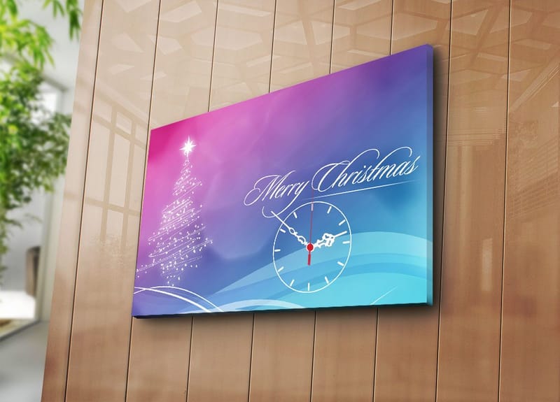 Dekorativ Veggklokke 45x70 cm - Flerfarget - Innredning - Veggdekorasjon - Veggklokke