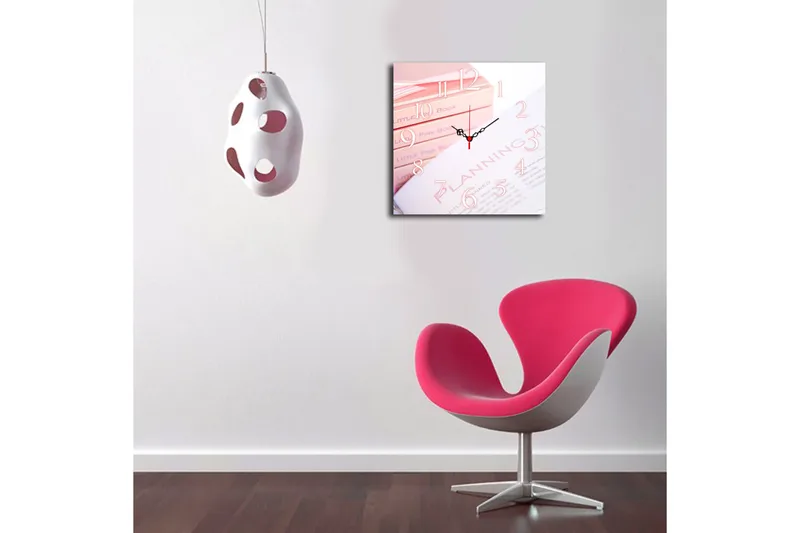 Diyadin Dekorklokke 40x40 cm - Flerfarget - Innredning - Veggdekorasjon - Veggklokke