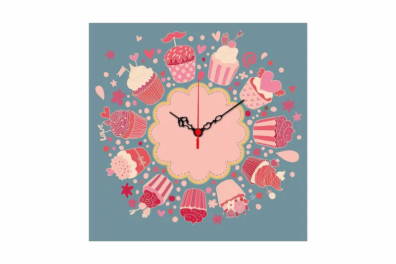 Diyadin Dekorklokke 40x40 cm Kitchen, Flerfarget