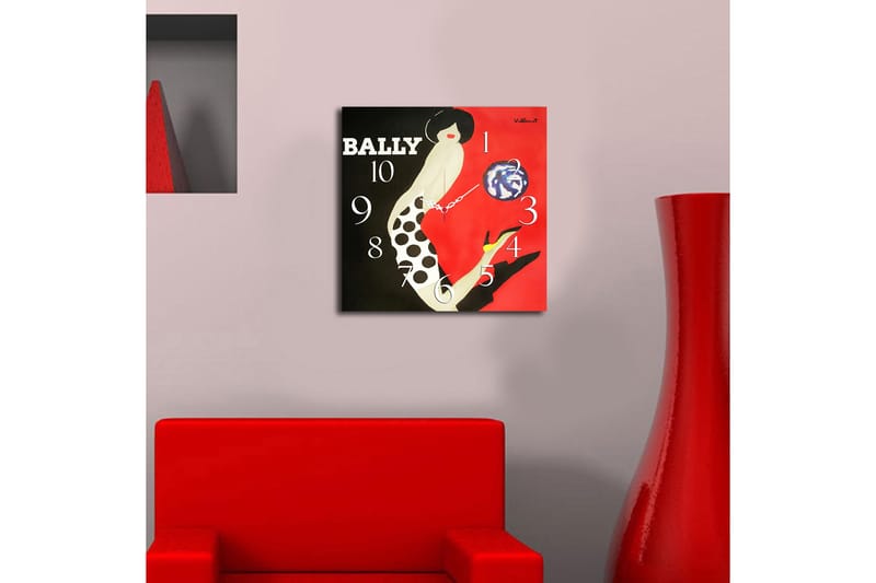 Diyadin Dekorklokke 40x40 cm Music - Flerfarget - Innredning - Veggdekorasjon - Veggklokke