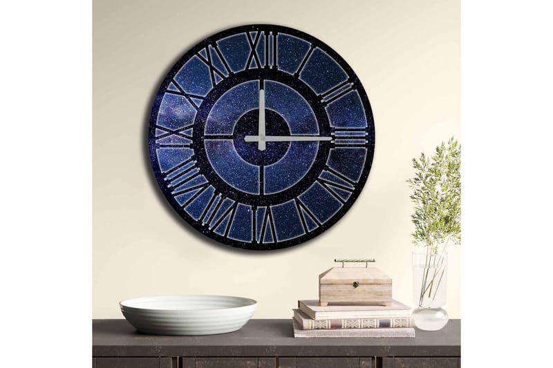 Diyadin Dekorklokke 50 cm Rund - Flerfarget - Innredning - Veggdekorasjon - Veggklokke