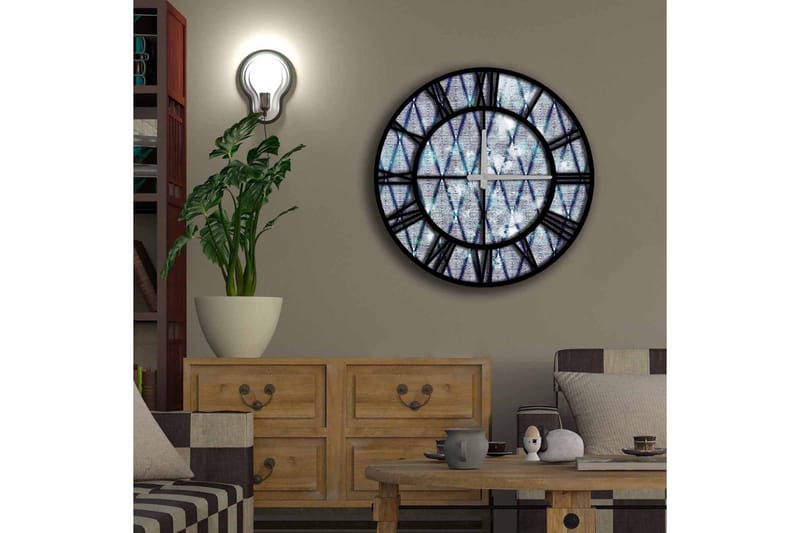 Diyadin Dekorklokke 50 cm Rund - Flerfarget - Innredning - Veggdekorasjon - Veggklokke