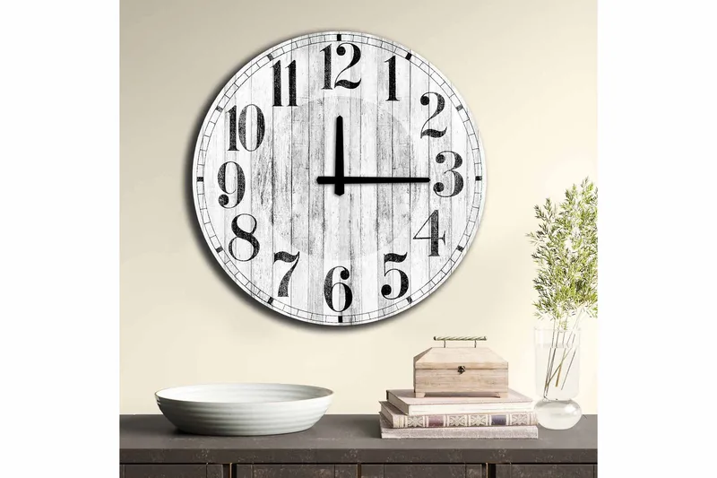 Diyadin Dekorklokke 50 cm Rund - Flerfarget - Innredning - Veggdekorasjon - Veggklokke