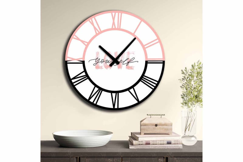 Diyadin Dekorklokke 50 cm Rund - Flerfarget - Innredning - Veggdekorasjon - Veggklokke