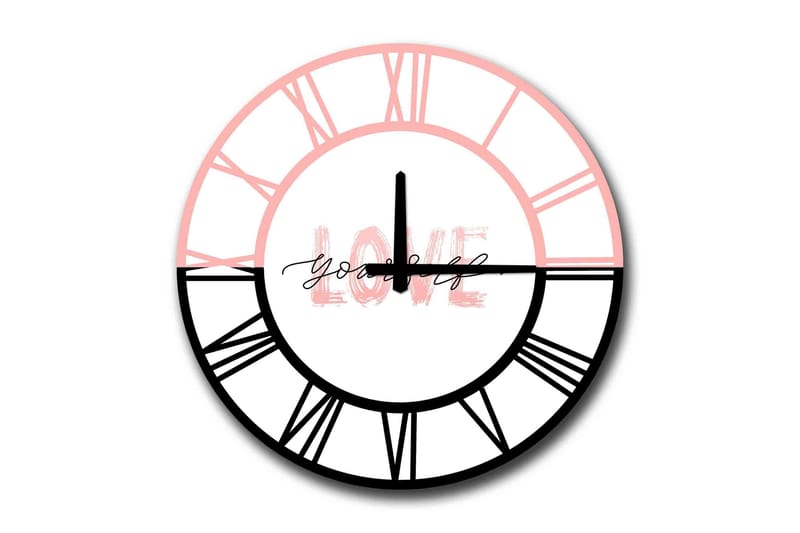 Diyadin Dekorklokke 50 cm Rund - Flerfarget - Innredning - Veggdekorasjon - Veggklokke