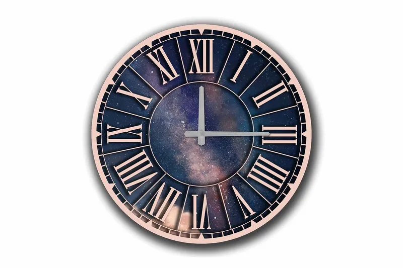 Diyadin Dekorklokke 50 cm Rund - Flerfarget - Innredning - Veggdekorasjon - Veggklokke