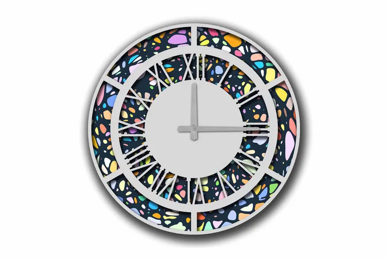 Diyadin Dekorklokke 50 cm Rund, Flerfarget