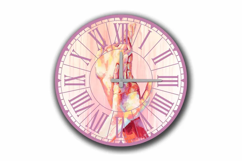 Diyadin Dekorklokke 50 cm Rund, Flerfarget