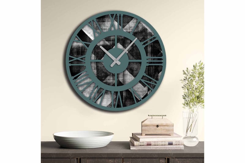 Diyadin Dekorklokke 50 cm Rund - Flerfarget - Innredning - Veggdekorasjon - Veggklokke