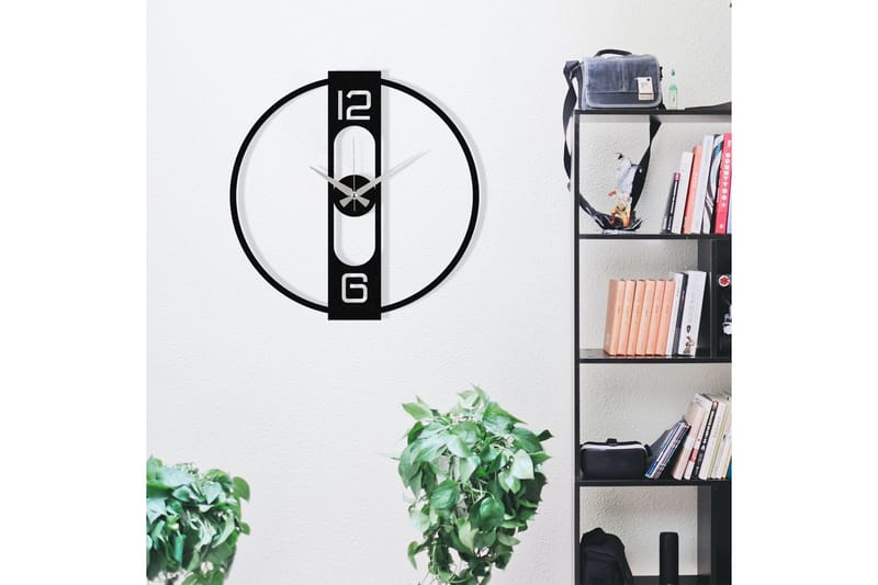 Enzo - Svart - Innredning - Veggdekorasjon - Veggklokke