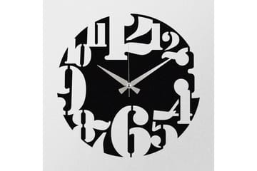 Enzoclock - S001 - Svart - Innredning - Veggdekorasjon - Veggklokke