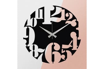 Enzoclock - S001 - Svart - Innredning - Veggdekorasjon - Veggklokke