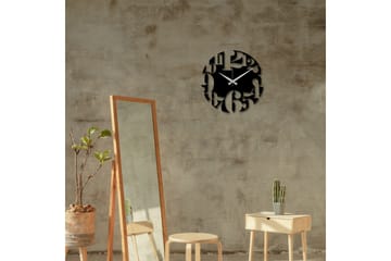 Enzoclock - S001 - Svart - Innredning - Veggdekorasjon - Veggklokke