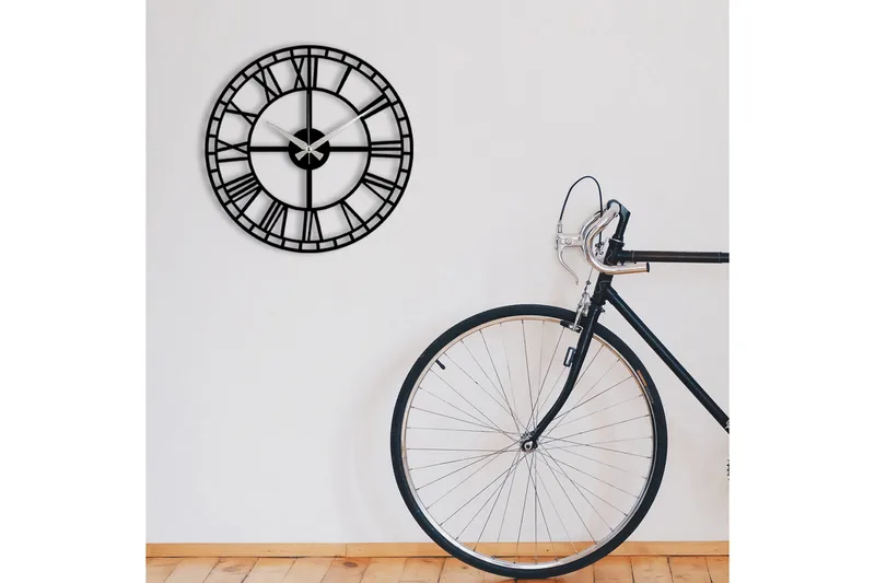 Enzoclock - S002 - Svart - Innredning - Veggdekorasjon - Veggklokke