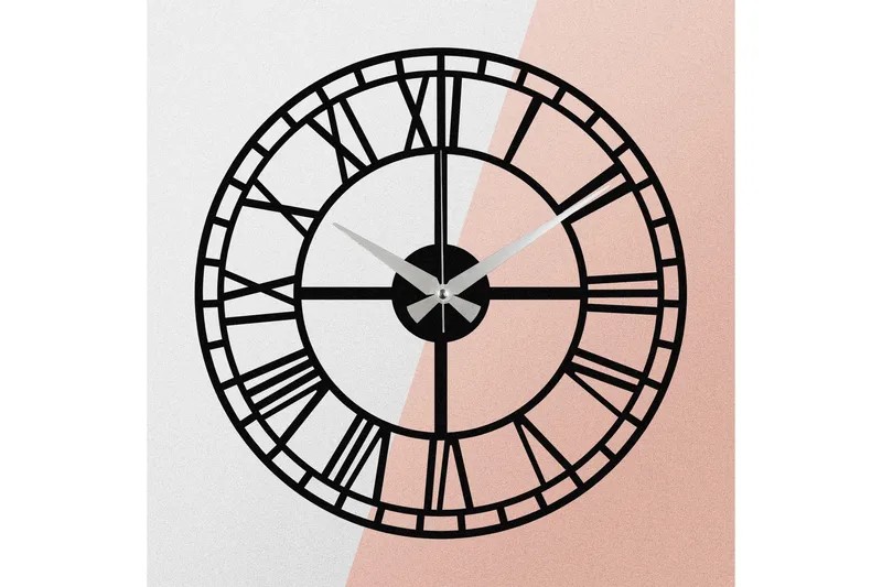 Enzoclock - S002 - Svart - Innredning - Veggdekorasjon - Veggklokke