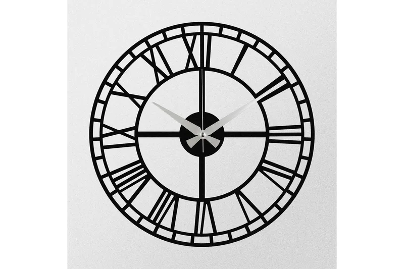 Enzoclock - S002 - Svart - Innredning - Veggdekorasjon - Veggklokke