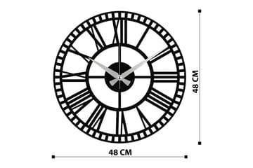 Enzoclock - S004 - Svart - Innredning - Veggdekorasjon - Veggklokke