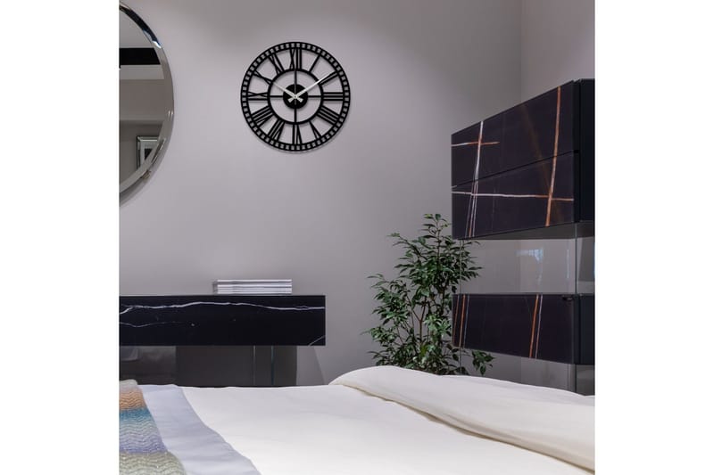 Enzoclock - S004 - Svart - Innredning - Veggdekorasjon - Veggklokke