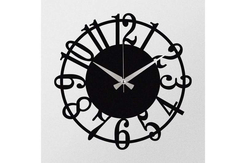 Enzoclock - S006 - Svart - Innredning - Veggdekorasjon - Veggklokke