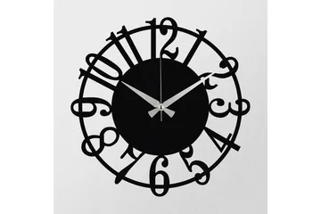 Enzoclock - S006 - Svart - Innredning - Veggdekorasjon - Veggklokke