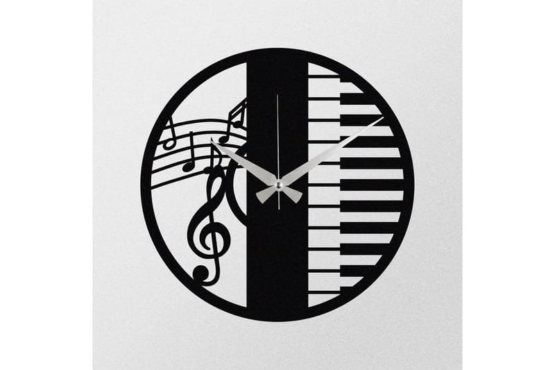 Enzoclock - S008 - Svart - Innredning - Veggdekorasjon - Veggklokke