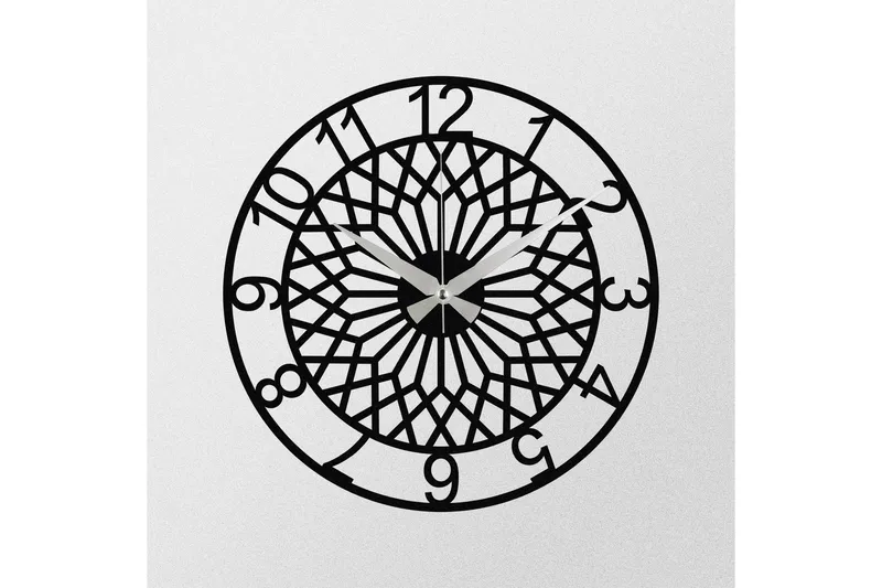 Enzoclock - S009 - Svart - Innredning - Veggdekorasjon - Veggklokke