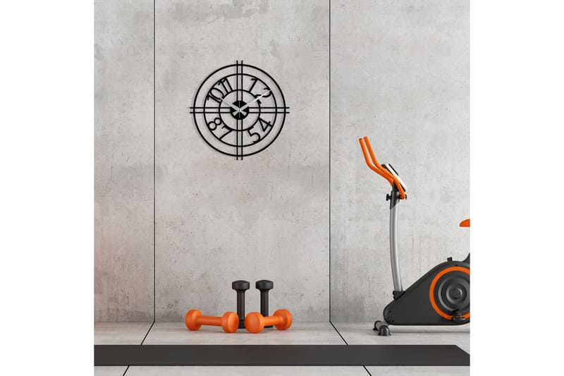 Enzoclock - S010 - Svart - Innredning - Veggdekorasjon - Veggklokke