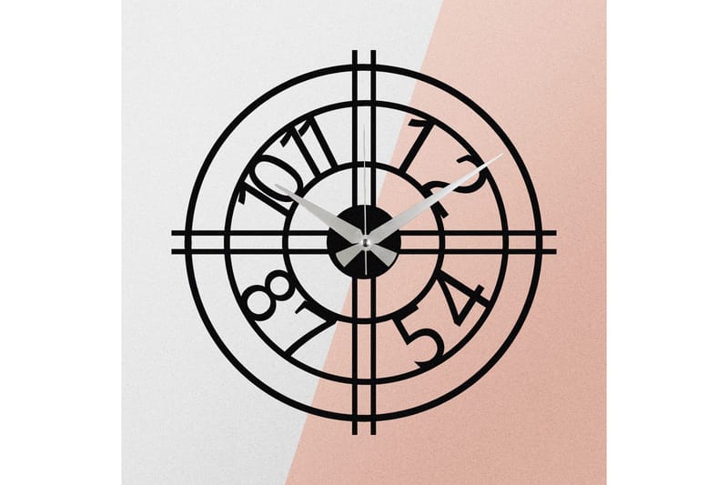 Enzoclock - S010 - Svart - Innredning - Veggdekorasjon - Veggklokke