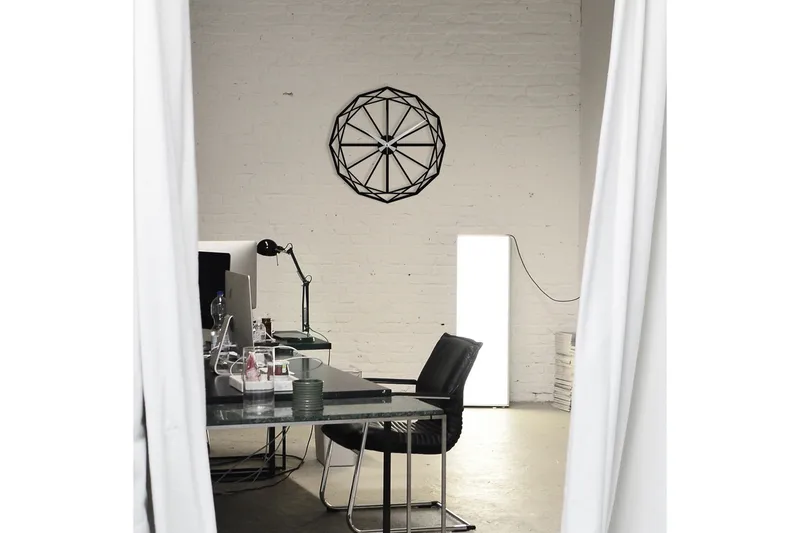 Enzoclock - S013 - Svart - Innredning - Veggdekorasjon - Veggklokke