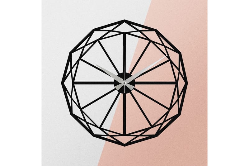 Enzoclock - S013 - Svart - Innredning - Veggdekorasjon - Veggklokke